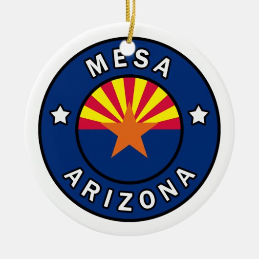 Mesa Arizona Keramisch Ornament (Voorkant)