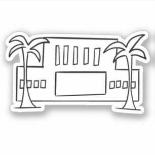 Mesa Arizona LDS tempel eenvoudig overzichtsmormon Sticker