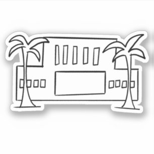 Mesa Arizona LDS tempel eenvoudige omtrek mormoon Sticker