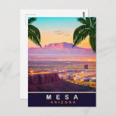 Mesa, Arizona, Luchtvaart Uitzicht op de stad, Rei Briefkaart (Voorkant / Achterkant)