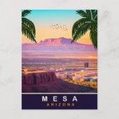 Mesa, Arizona, Luchtvaart Uitzicht op de stad, Rei Briefkaart (Voorkant)