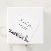 Mesa Arizona oriëntatiepunten Wedding Favor Label (In situ)