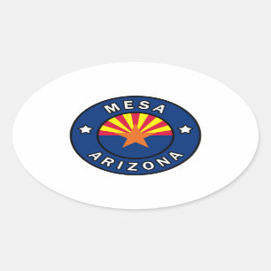 Mesa Arizona Ovale Sticker
