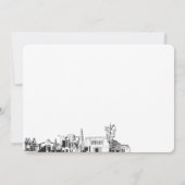 Mesa Arizona schets gepersonaliseerde notitiekaart Notitiekaartje (Achterkant)