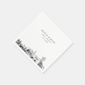 Mesa Arizona Skyline Trouwpapier Cocktail servet (Hoek)