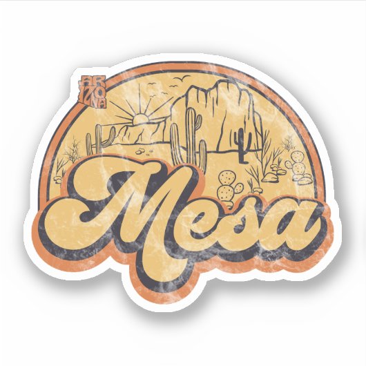 Mesa, Arizona Sticker (Voorkant)