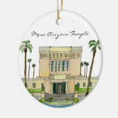 Mesa Arizona Temple Keramisch Ornament (Links)