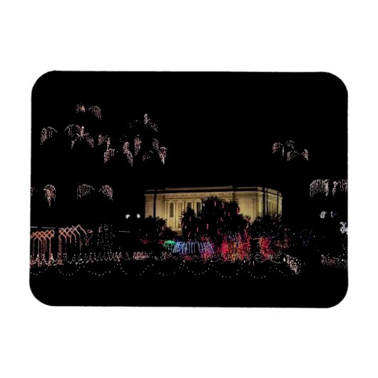 Mesa, Arizona Temple licht. Magneet (Horizontaal)