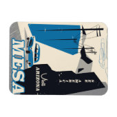Mesa Arizona vintage stijl reisposter Magneet (Horizontaal)