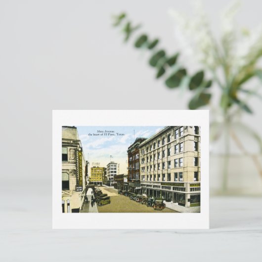 Mesa Avenue, El Paso, Texas Briefkaart (Staand voorkant)