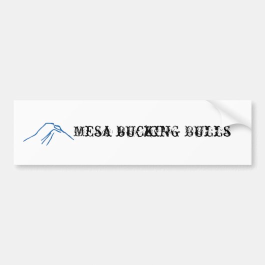 mesa bucking bulls bumper sticker (Voorkant)