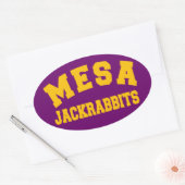 Mesa Jackrabbits Ovale Sticker (Envelop)