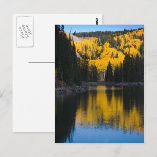 Mesa-meren in het najaar briefkaart (Voorkant / Achterkant)