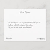 Mesa Pegasus Briefkaart (Achterkant)