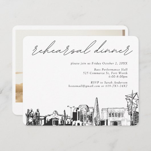 Mesa repetitie diner uitnodigen behuizing Kaart (Voorkant / Achterkant)