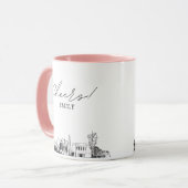 Mesa Skyline Persoonlijke Trouwkoffiemok Mok (Voorkant links)