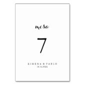 Mesa Spaanse bruiloft Kaart (Achterkant)