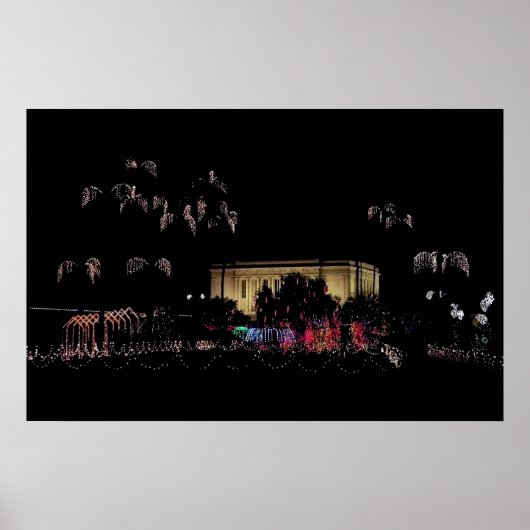 Mesa temple kerstverlichting poster (Voorkant)