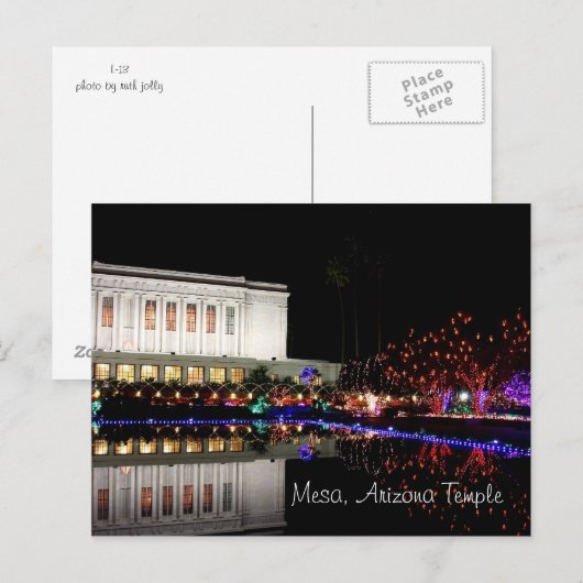 Mesa Temple licht briefkaart (Voorkant / Achterkant)
