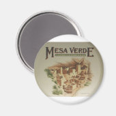 Mesa Verde Anasazi-woningen Magneet (Voorkant / Achterkant)