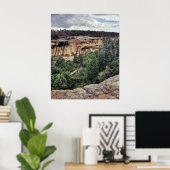 mesa Verde Cliff Woningen Poster (Thuiskantoor)