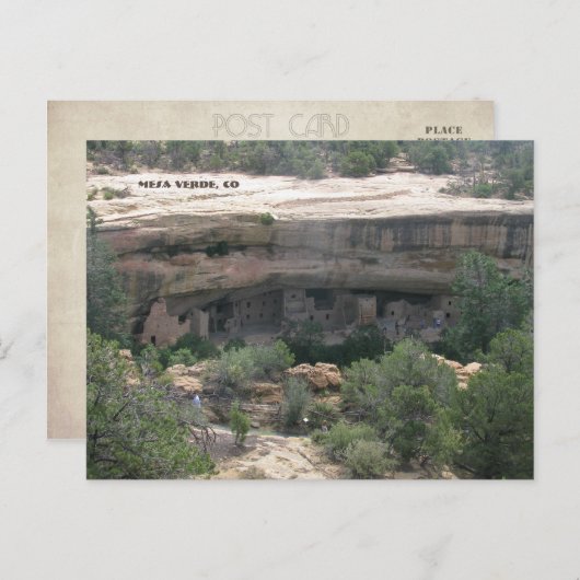 Mesa Verde, CO Briefkaart (Voorkant / Achterkant)