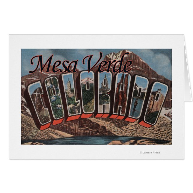 Mesa Verde, Colorado - grote letterscènes (Voorkant Horizontaal)
