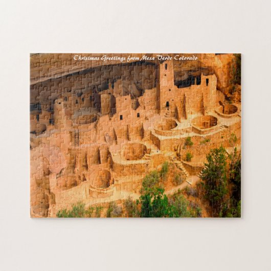 Mesa Verde Colorado . Kerstgroeten Legpuzzel (Horizontaal)