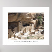 Mesa Verde Indian Cliff Woningen Poster (Voorkant)