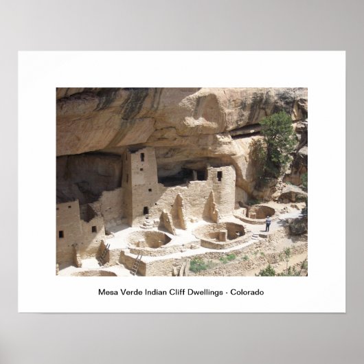 Mesa Verde Indian Cliff Woningen Poster (Voorkant)