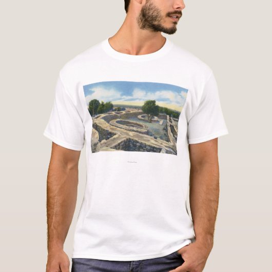 Mesa Verde Nat. Park, Colorado - Sun Temple T-shirt (Voorkant)
