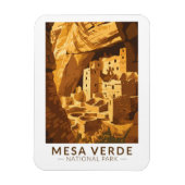 Mesa Verde Nationaal Park Cliff Palace Reiskunst Magneet (Verticaal)