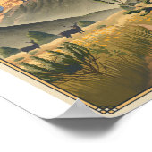 Mesa Verde Nationaal Park Litho Kunstwerk Poster (Hoek)