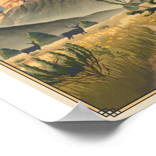 Mesa Verde Nationaal Park Litho Kunstwerk Poster (Hoek)