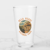 Mesa Verde Nationaal Park Retro Noodcirkel Glas (Voorkant)