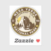 Mesa Verde National Park Arid Scenery Sticker (Vel)