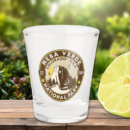 Mesa Verde National Park Arid Vista Shot Glas