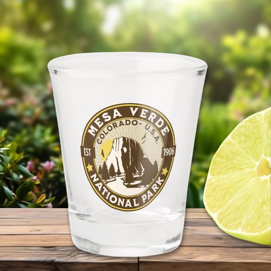 Mesa Verde National Park Arid Vista Shot Glas