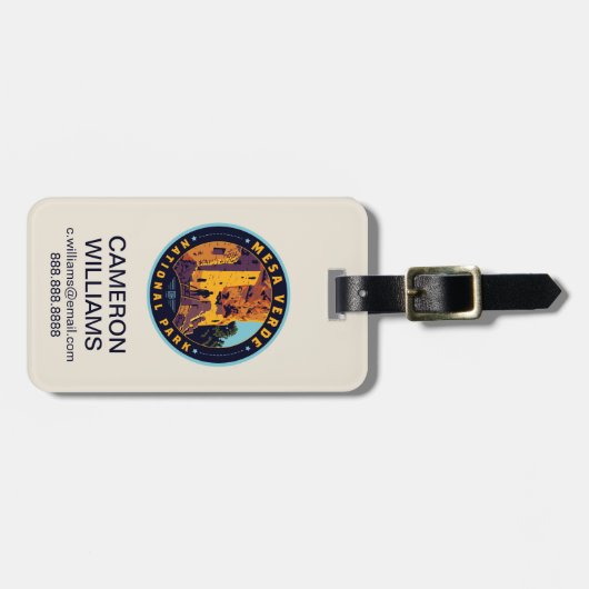 Mesa Verde National Park Bagagelabel (Voorkant horizontaal)