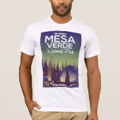 Mesa Verde National Park Camping Reisposter T-shirt (Voorkant)