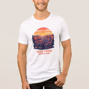 Mesa Verde National Park  Canyon Sunset Tri-Blend Shirt