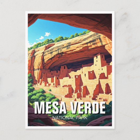 Mesa Verde National Park Colorado Briefkaart (Voorkant)