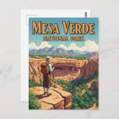 Mesa Verde National Park Colorado Briefkaart (Voorkant / Achterkant)