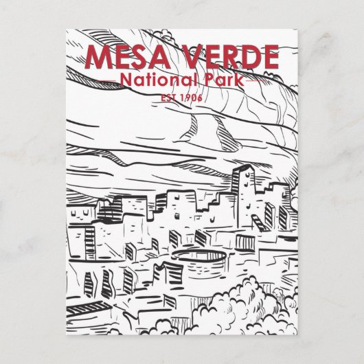 Mesa Verde National Park Colorado Briefkaart (Voorkant)