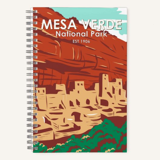 Mesa Verde National Park Colorado Colorful Notitieboek (Voorkant)