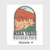 Mesa Verde National Park Colorado Colorful  Sticker (Vel)