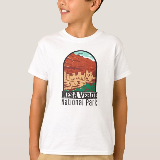 Mesa Verde National Park Colorado Colorful T-shirt (Voorkant)