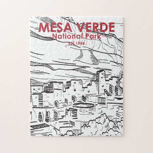 Mesa Verde National Park Colorado  Legpuzzel (Verticaal)