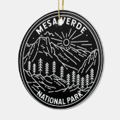 Mesa Verde National Park Colorado Monoline Keramisch Ornament (Links)