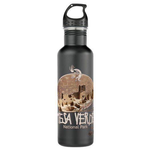 Mesa Verde National Park Colorado Souvenir Anasazi Waterfles (Voorkant)